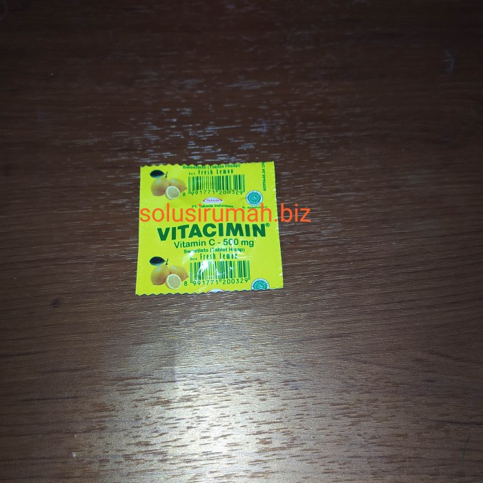 1PCS VITAMIN C VITACIMIN VITA CIMIN DOSIS 500MG DAYA TAHAN TUBUH 500mg