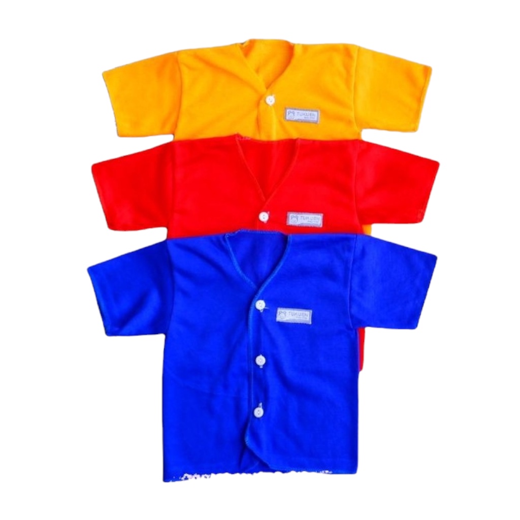 (BJ002) Isi 3pcs Baju Pendek Bayi