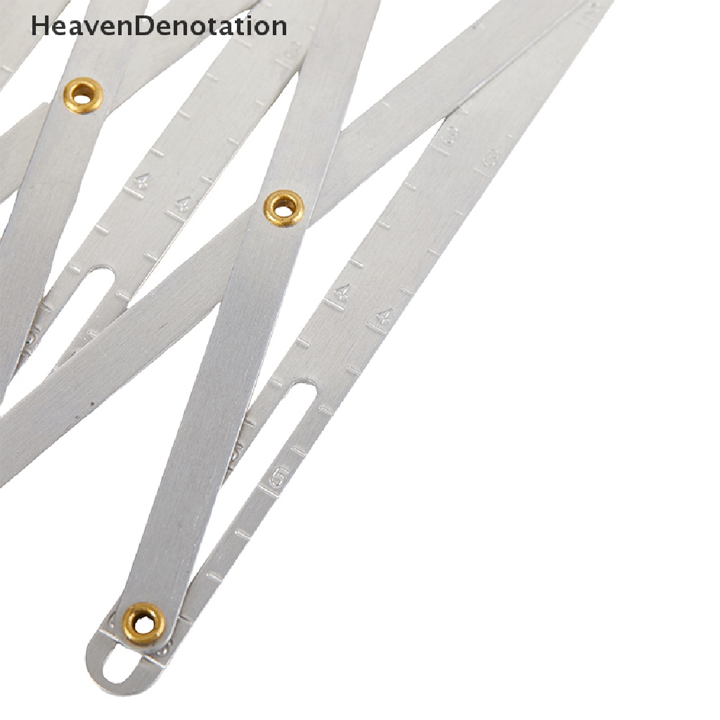 [HeavenDenotation] Lubang Kancing Spacer Expanding Crafg Guide Rule Pengukur Jahit Equidistant Measuring Marking Tool Untuk Grommet Lubang Kancing HDV