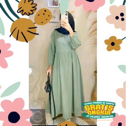 MIDI DRESS RAYON / DRESS RAYON TWILL / DRESS KATUN RAYON / TUNIK RAYON / KAYLA MIDI DRESS / RAYON TW