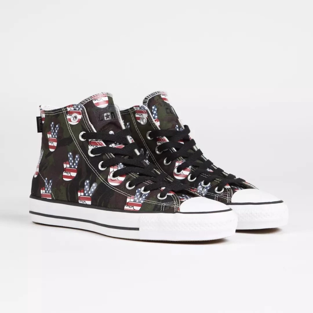 Converse CTAS Pro Hi Peace Camo Cypress Green