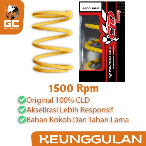 Per CVT Puli Pully Racing Yamaha Mio M3 S Z GT X-Ride Fino Freego Gear Fazzio 125 1500 RPM CLD