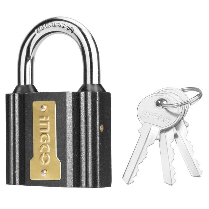 Ingco Gembok Hitam 63Mm Dipl0601 Rumah Ruko Pagar Besi Brass Padlock Kualitas Terbaik