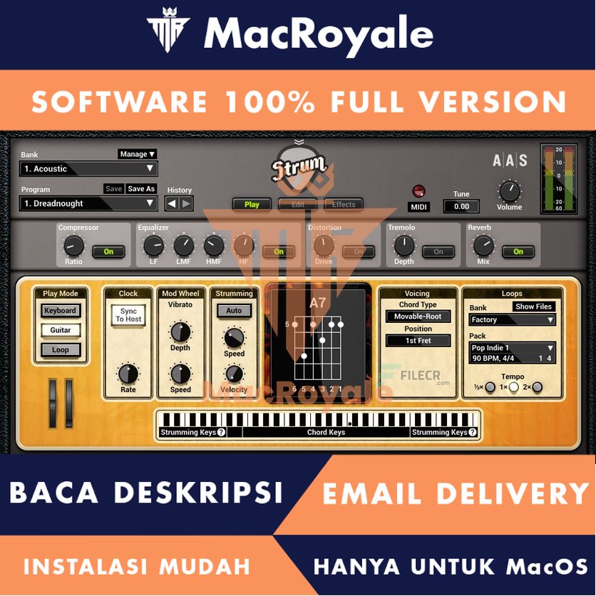 [MacOS] Applied Acoustics Systems Strum GS Full Version Lifetime Full Garansi