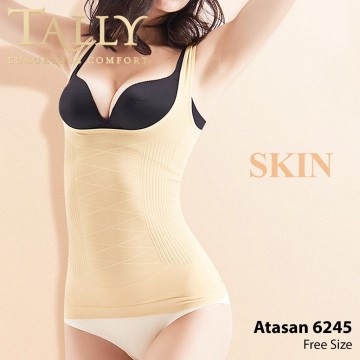 KORSET PERUT ATASAN TALLY 6245 - CAMISHAPER KORSET TALLY 6245 - CREAM