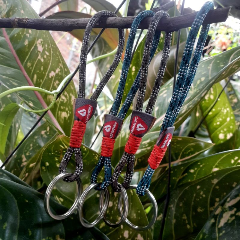 Gantungan Kunci Prusik Rope Keychain Perusik Etnik Ethnic Unik Paracord Universal Lanyard Hp Outdoor Camping