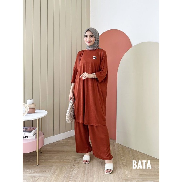 11.11 SALE Nadia set / setelan rib jumbo xxl / set tunik rib / Oneset celana rib / Oneset viral / On