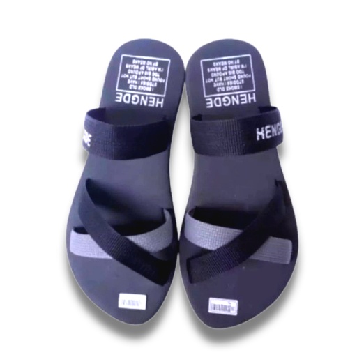 Sandal Wanita Dewasa Motif Hengde Tali Kombinasi Selop Silang