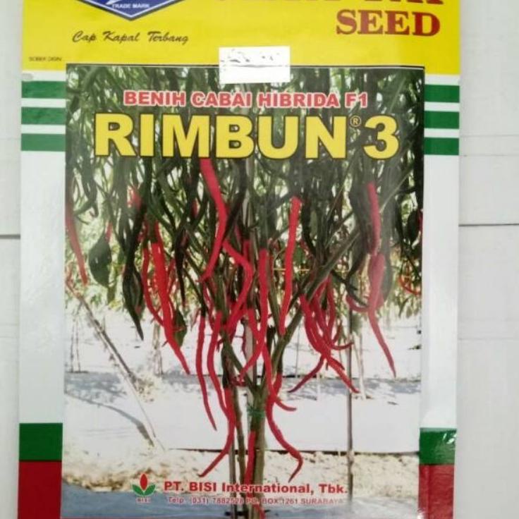 ♖ Benih cabe keriting hibrida RIMBUN 3 F1 10 gram dari kapal terbang chia tai seed ✮