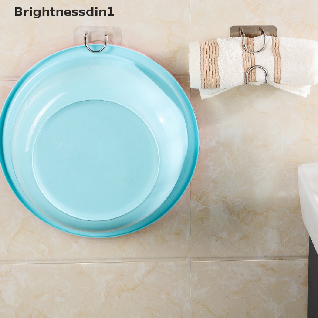 [Brightnessdin1] Tempelan Dinding Kait Perekat Kuat Pintu Tempel Holder Stainless Steel Wall Hook Butik