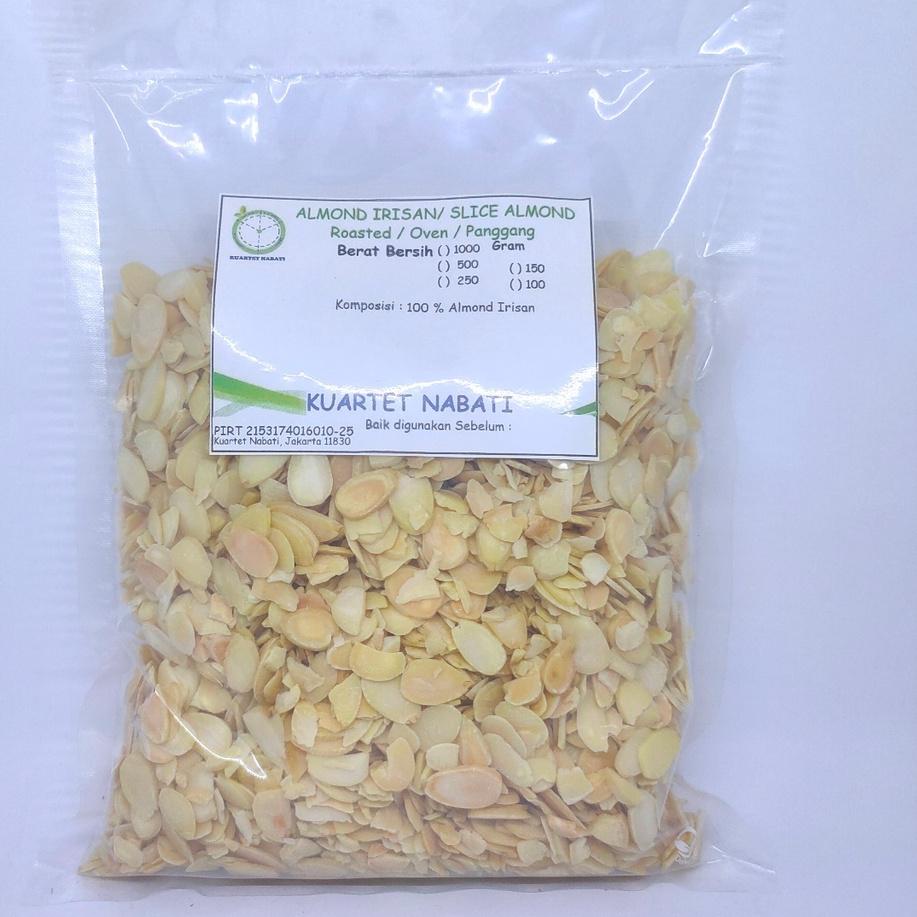 

◄ 500gr Roasted Almond Slice - Irisan - Oven - Panggang - Matang - Vegan ✴