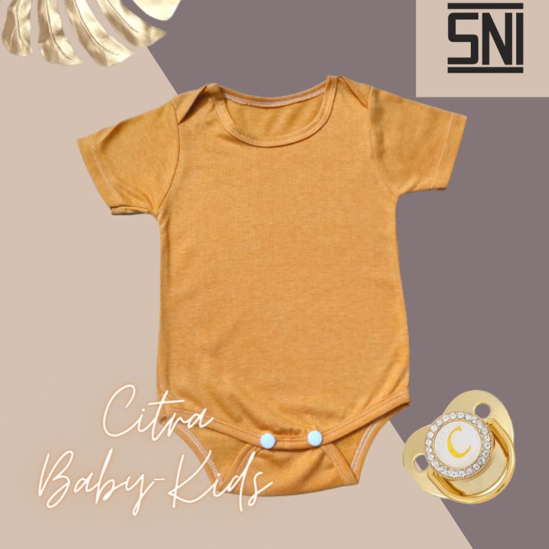 SNI Jumper Bayi Polos 0-6 bulan Bodysuit Baby JUMPER KATUN TC