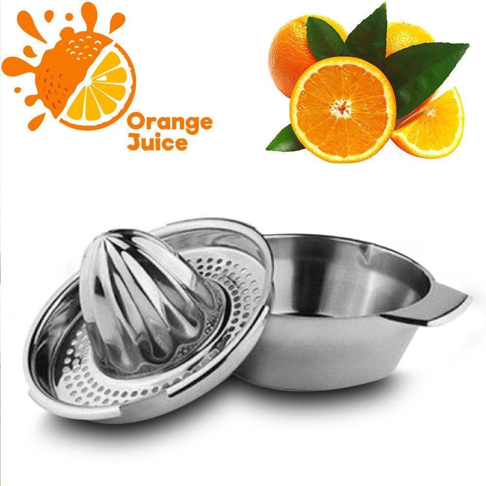 Solighter Fruit Juicer Stainless Steel Portable Kitchen Gadget Alat Pembuat Jus Buah Manual