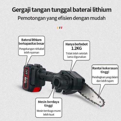 GERGAJI MESIN BATERAI MINI  PORTABLE (4INCH) JS-4812-4