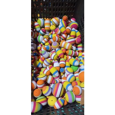 Pelampung Pancing Busa 15 Pcs ukuran JUMBO DAN SEDANG SELANG PAS MACAM MACAM BENTUK