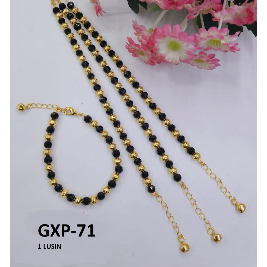 [1 LUSIN ISI 12] GELANG XP RANTAI EMAS GOLD BULAT BULAT TERMURAH / DUNIA GELANG TERBARU