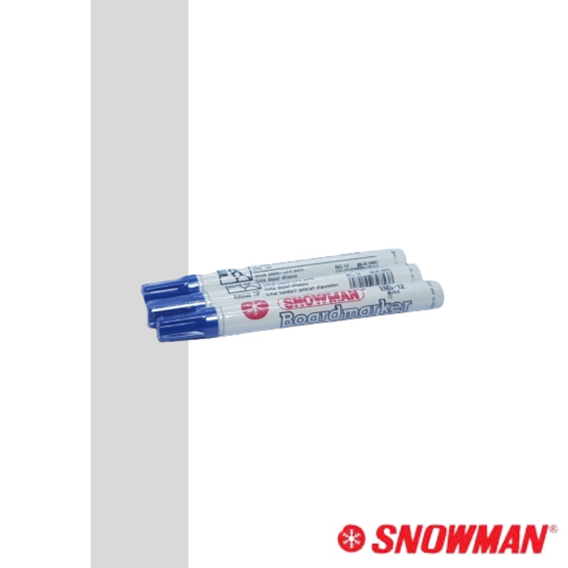 

Snowman Spidol White Board Marker BG-12 BIRU Bisa Dihapus