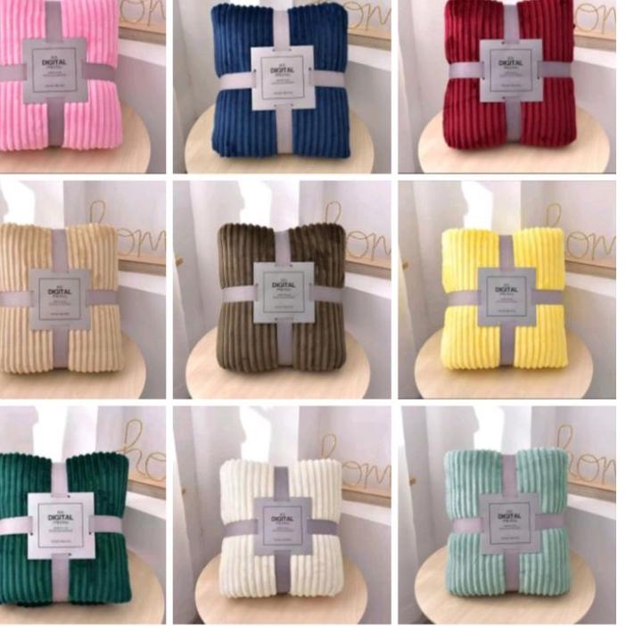 ▼ selimut salur jumbo  free tas cantik ☟