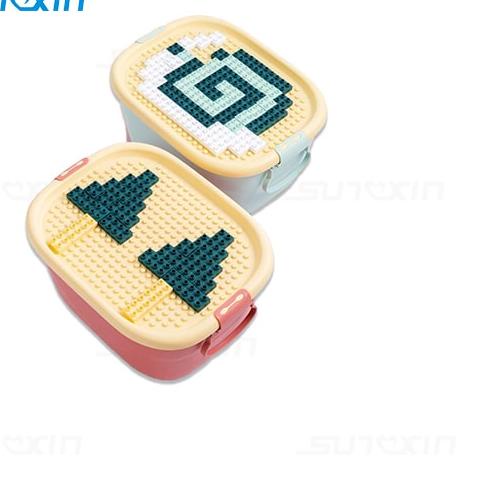 ☏ SUNXIN - Mainan Block Anak-2110 / Storage Box / Container Box Plastik / Meja dan Kursi anak ➾