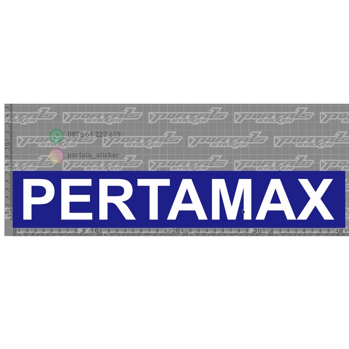 

STICKER CUTTING LOGO PERTAMAX 40,8 CM X 7 CM