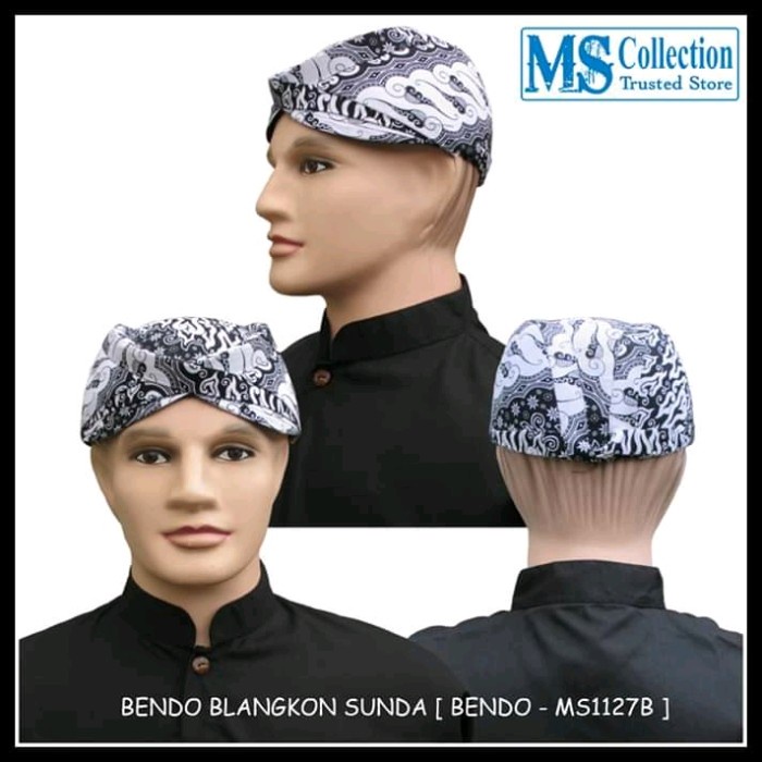 18 TERLARIS- blangkon sunda batik - Putih, 6