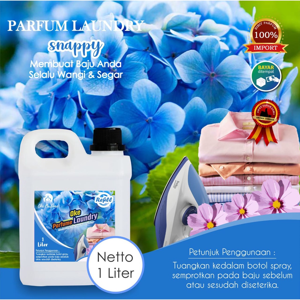 Parfume Laundry Terwangi Aroma Snappy - Bibit Parfum Laundry Aroma Snappy - Parfum Laundry Grade A -