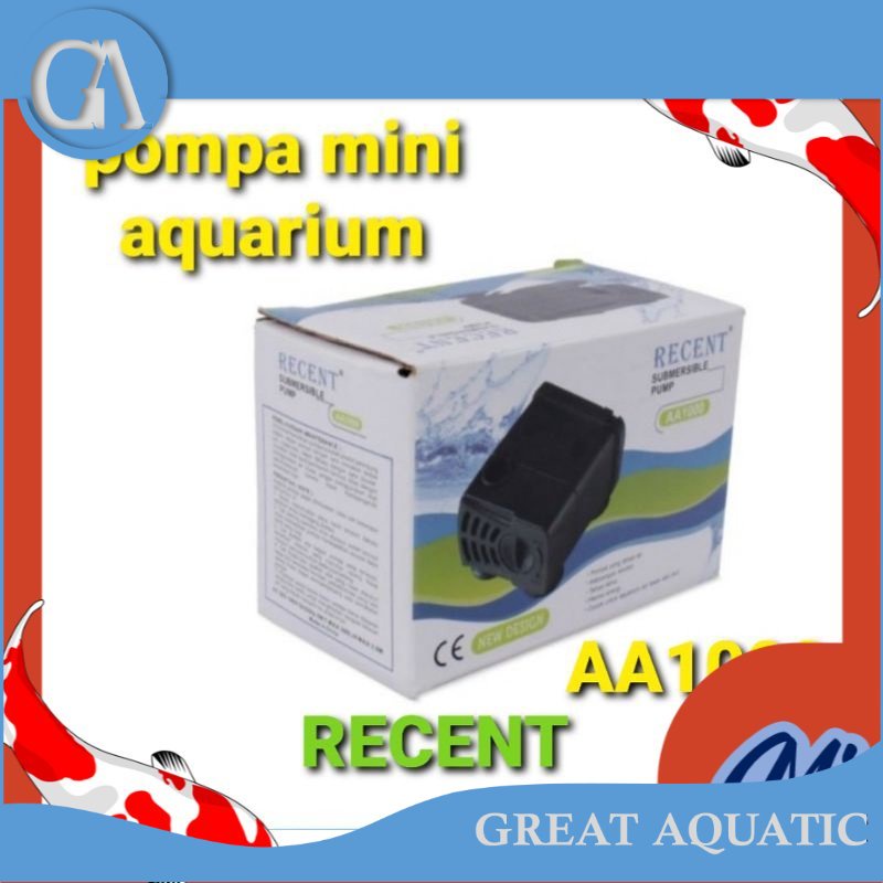 recent AA 1000 pompa aquarium mini power head mini mesin ikan mini