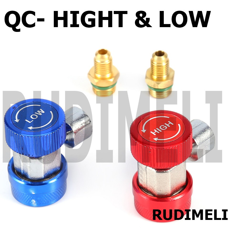 Adjustable brass refrigeration QUICK COUPLER R134 PENGISAN MOBIL-MODEL KRAN