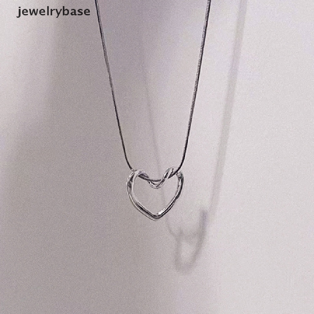 [jewelrybase] Baru Jantung Kalung Wanita Klavikula Rantai Leher Choker Kalung Untuk Wanita Perhiasan Gratis Dropshipping Grosir Butik