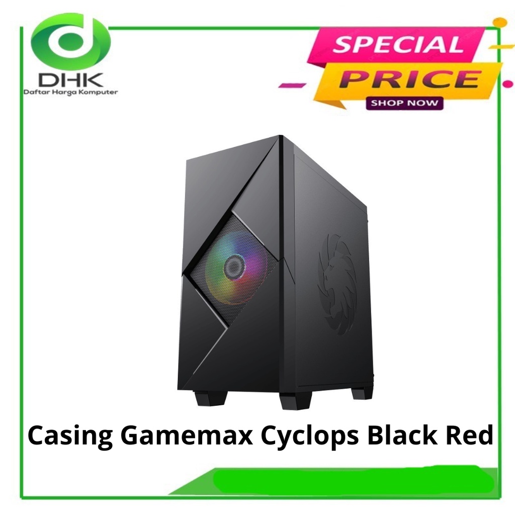 Casing Gamemax Cyclops Black Red