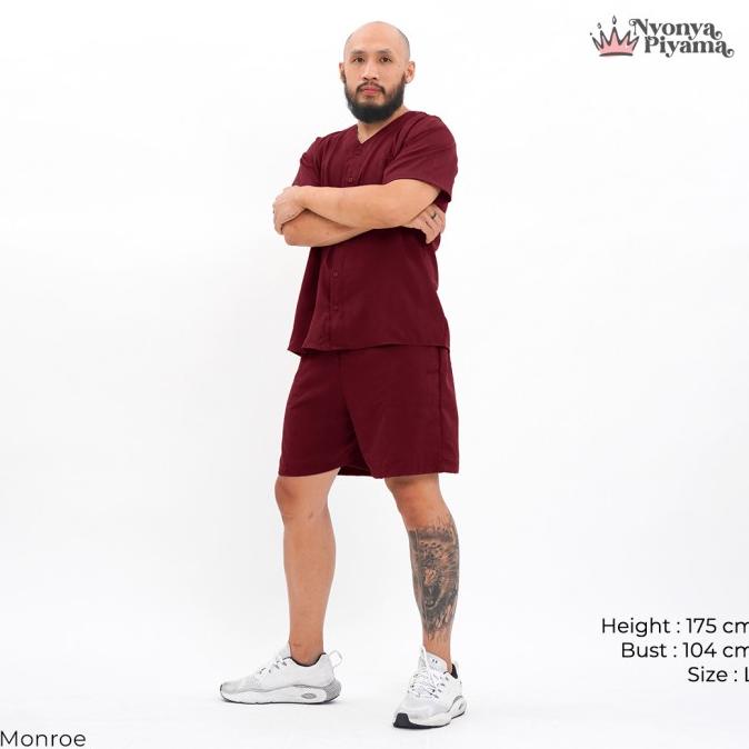 Nyonya Piyama Poly Bamboo Piyama Pria - Monroe Oversized Cozy