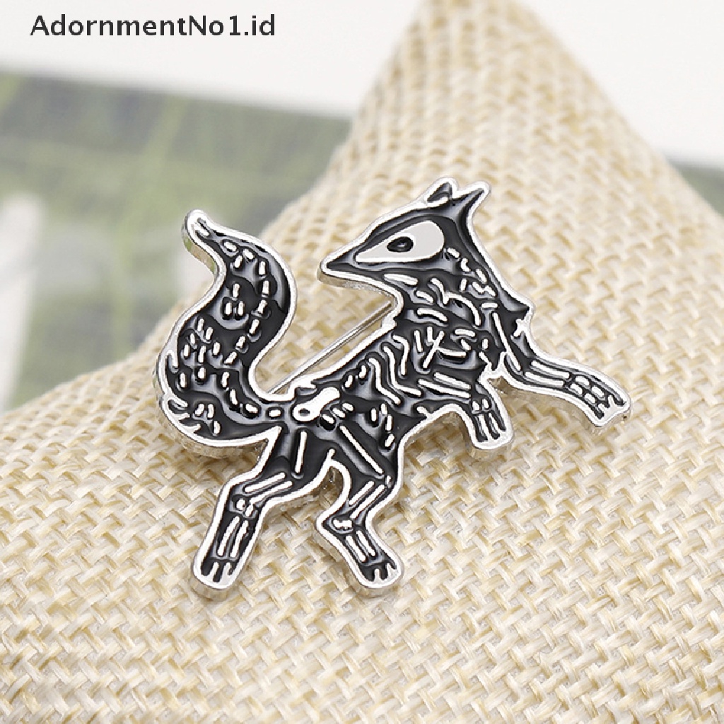 [AdornmentNo1] Kartun Hewan Lucu Enamel Pin Fox Bros Pin Pakaian Topi Tas Jeans Lencana Wanita Aksesoris Perhiasan [ID]