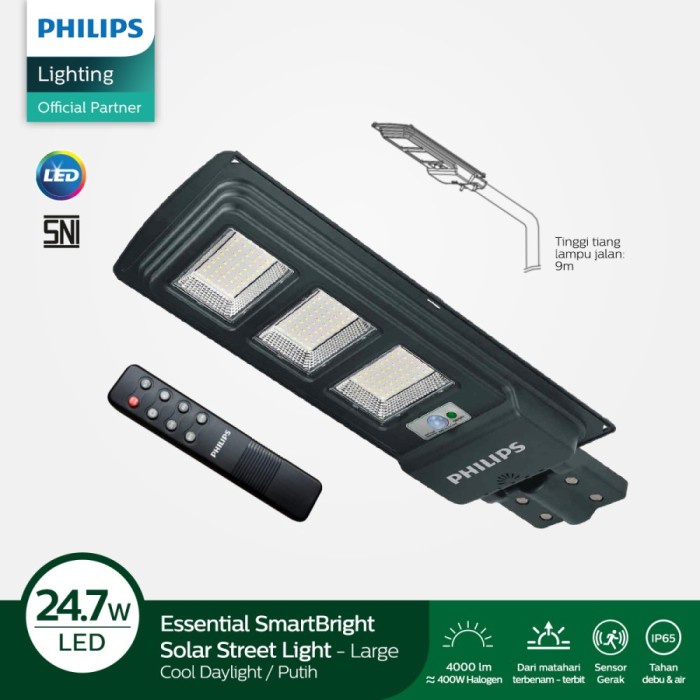 Ladar Philips Essential Smartbright Solar Street Light Large