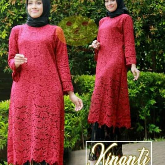❁ Setelan kebaya Kinanti / brokat kurung tunik / kebaya brokat kurung / kebaya long tunik ◙