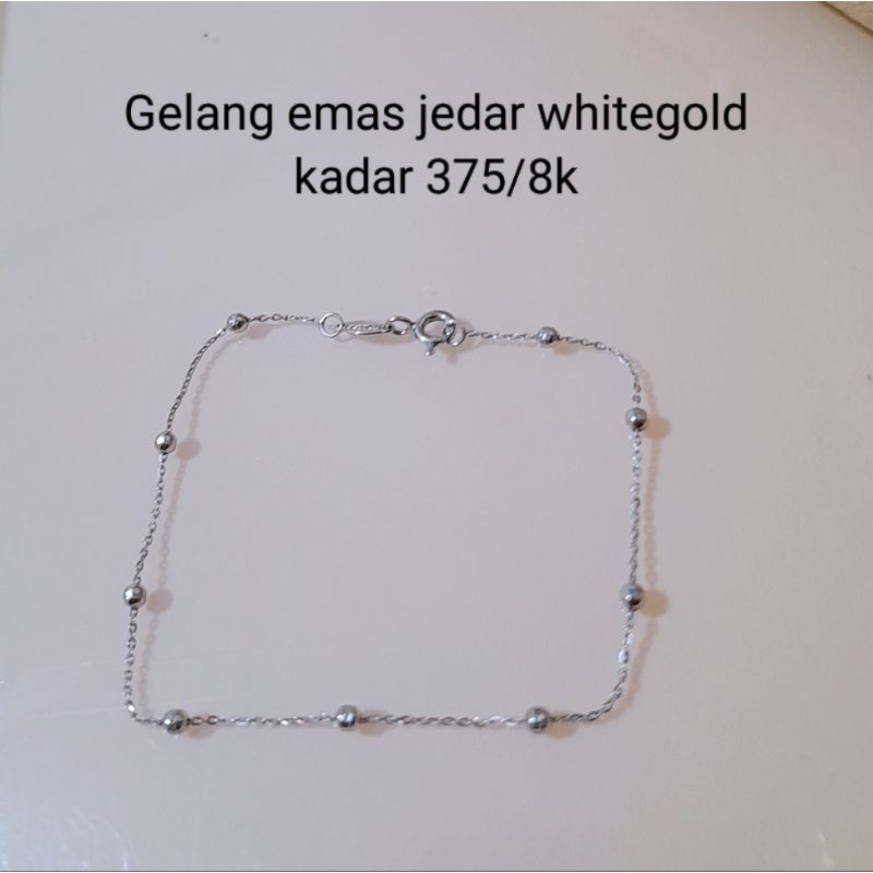 Gelang emas Jedar U B S kadar  375/8k (17cm)