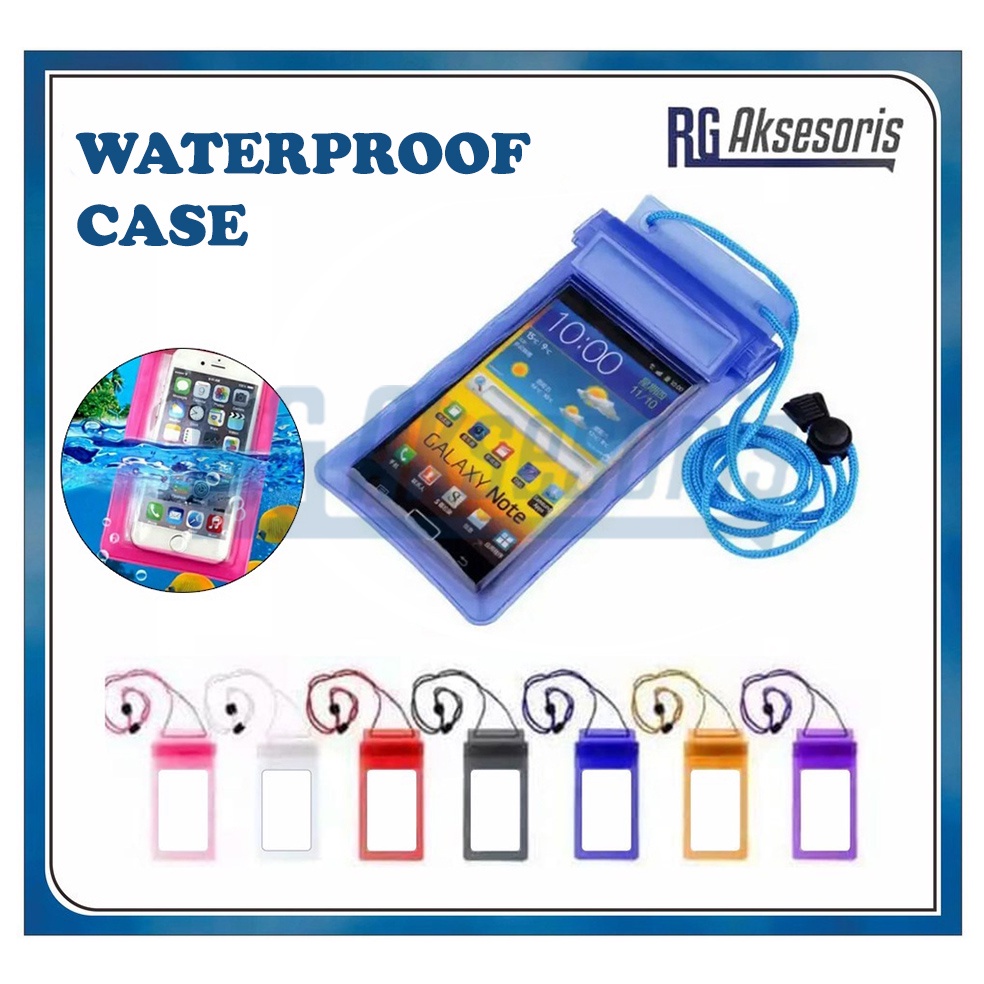 Waterproof Case 6,3inch / Sarung Hp Anti Air Pouch Bag Universal Handphone Foto Dalam Cover Tahan Air