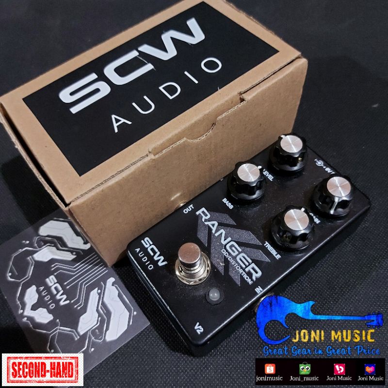 Efek Gitar SCW Audio Ranger V2 Overdrive Distortion