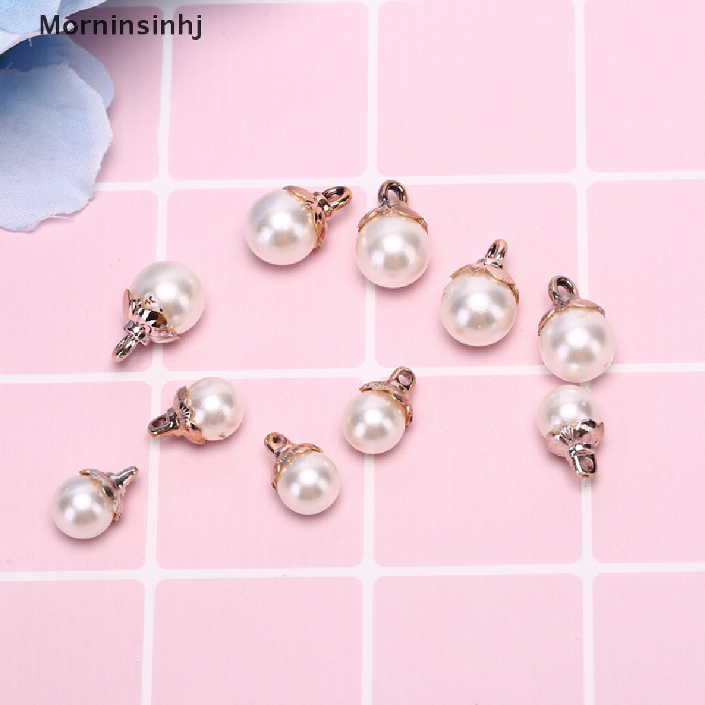 Mornin 50Pcs Liontin Ch Mutiara Simulasi Untuk Anting Gelang Membuat Perhiasan DIY id