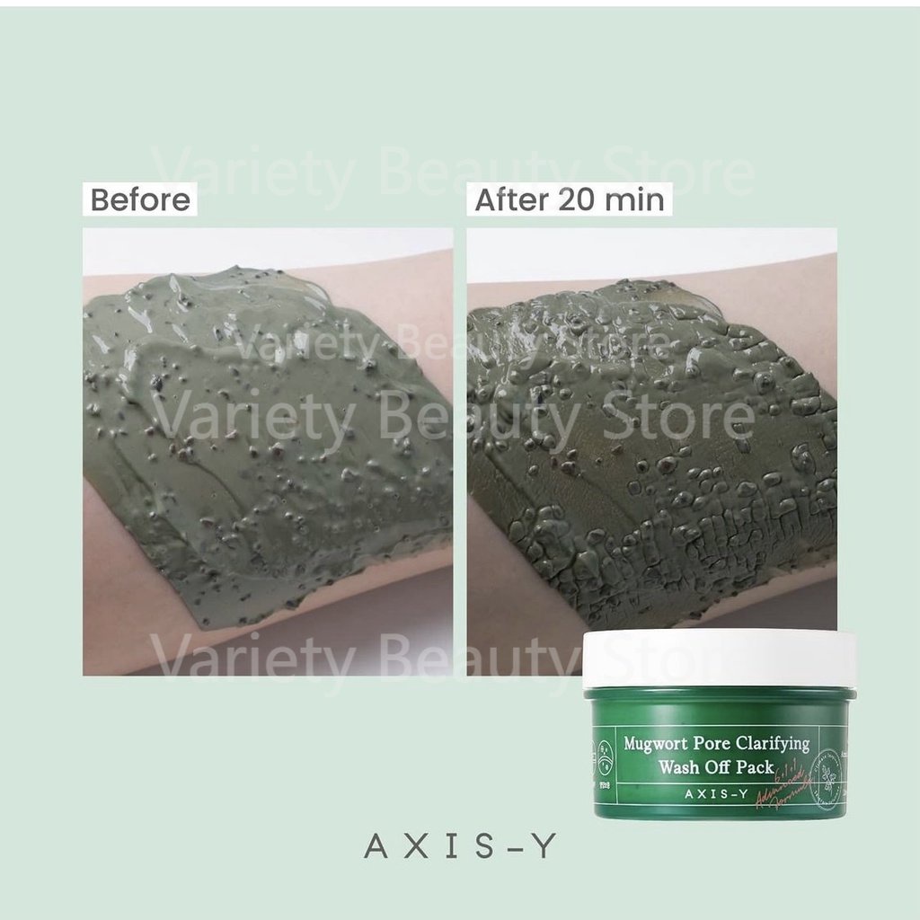 EXP25.3.11 AXIS-Y Mugwort Pore Clarifying Wash Off Pack 100gr