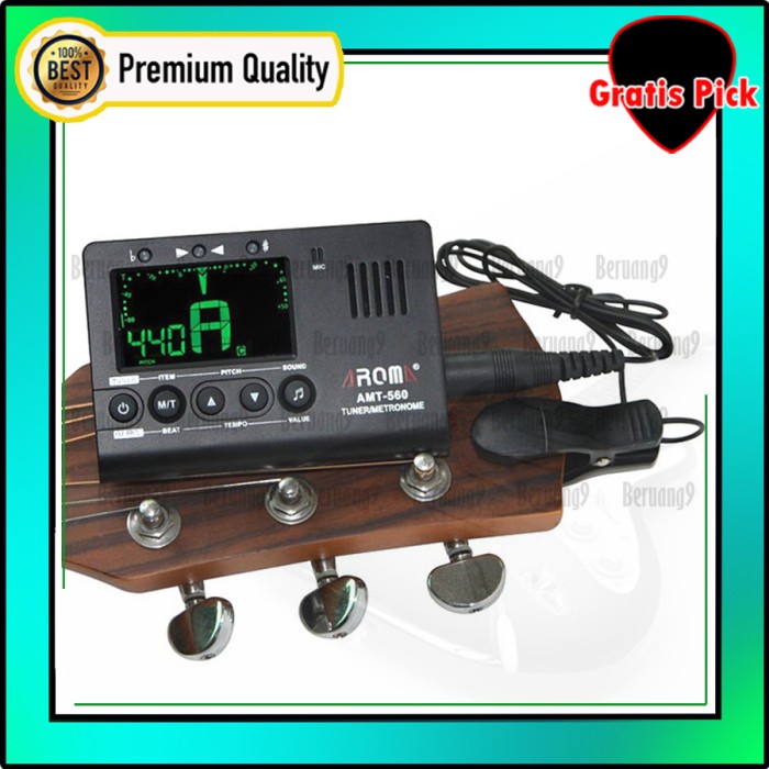 Chid Aroma AMT-560 Tuner Metronome Built-In Mic Kabel 6.3mm