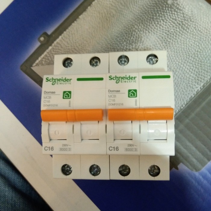 mcb 2 pole 16 amper schnaider Asli