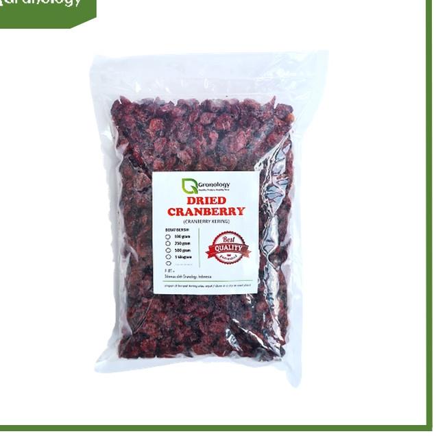 

➺ Cranberry Kering / Dried Cranberry (1 kilogram) by Granology ➨