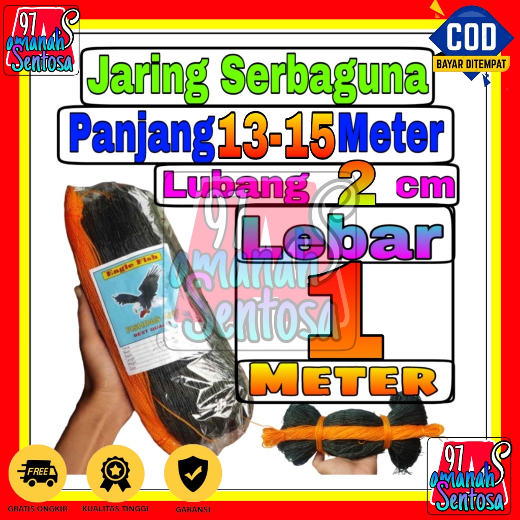 Jaring Ayam Lubang 2 cm Lebar 1 Meter / Jaring Pagar Ayam / Jaring Kandang Ayam / Jaring Pagar Kebun