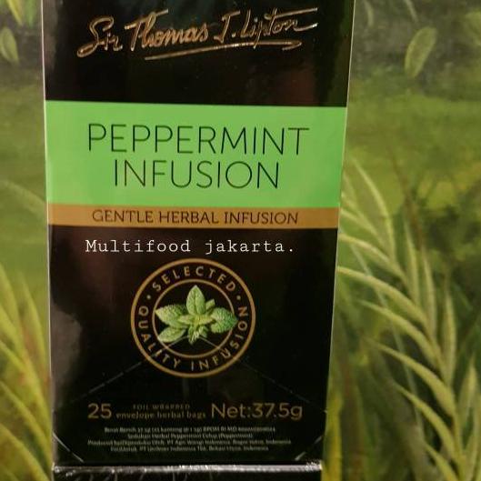 

➢ Lipton peppermint infusion tea ►