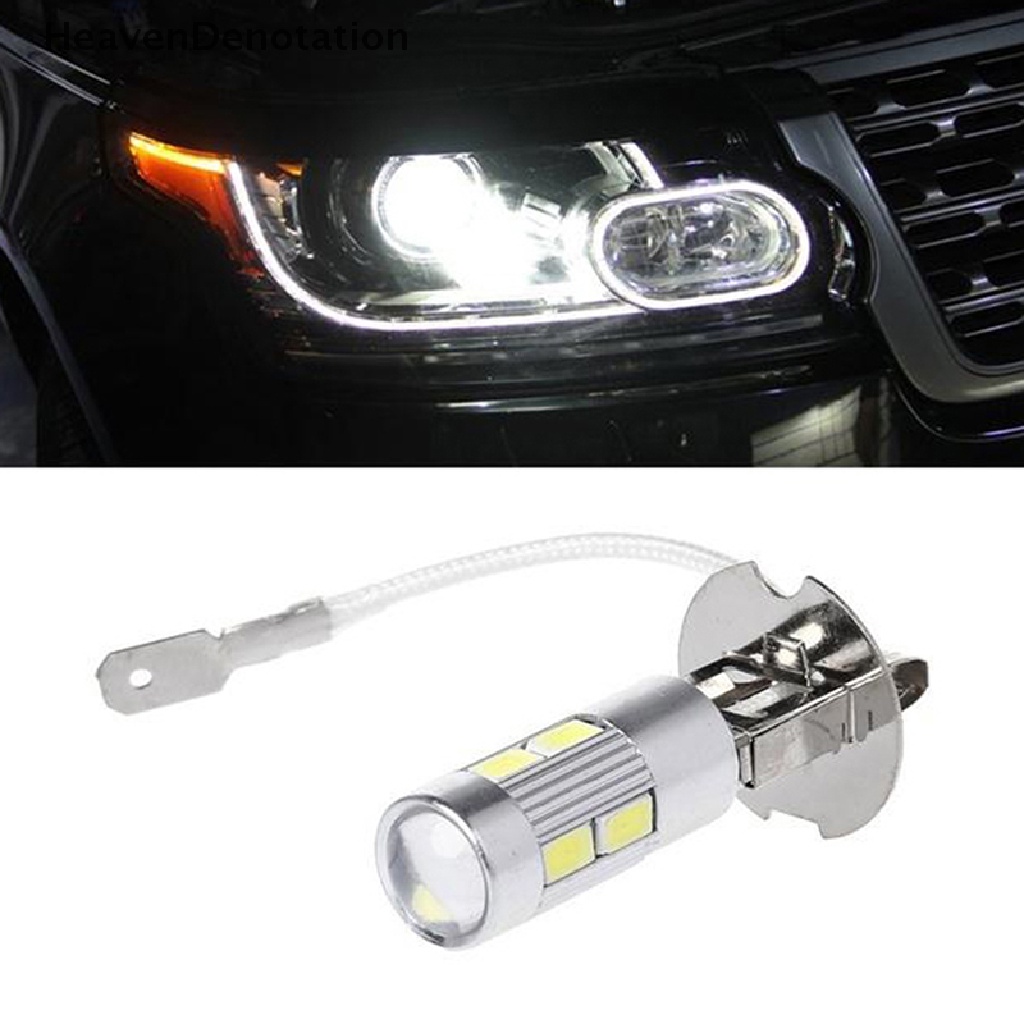 [HeavenDenotation] 2pcs Lampu Mobil H3 LED Daya Tinggi Umur Panjang LED Kabut Running Light Bulb HDV