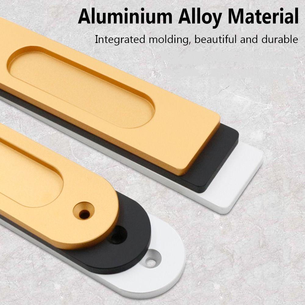 Suyo Handle Pintu Geser Paduan Aluminium Tombol Bantu Dapur Pegangan Kabinet