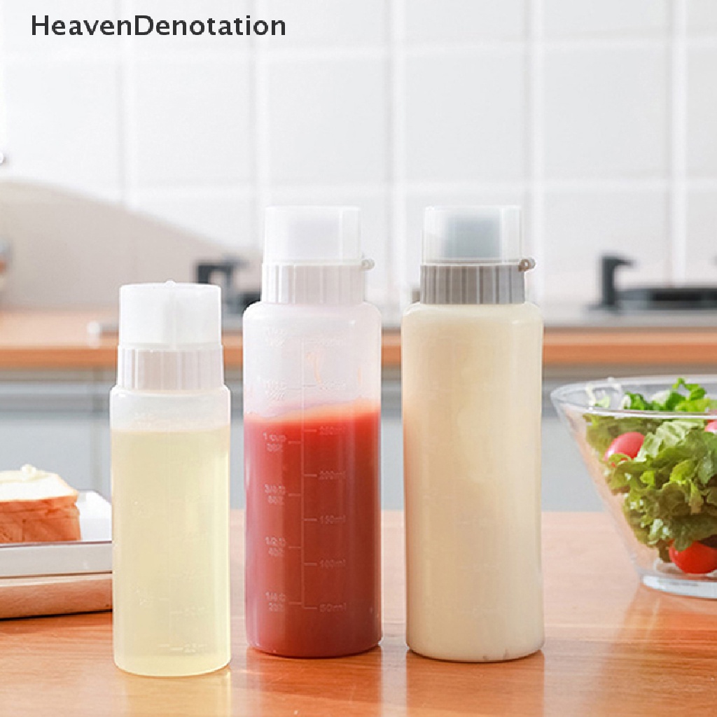 [HeavenDenotation] 1Pc 350 / 175ml 5 Hole Condiment Squeeze Bottles Ketchup Mustard Squeeze Bottle HDV