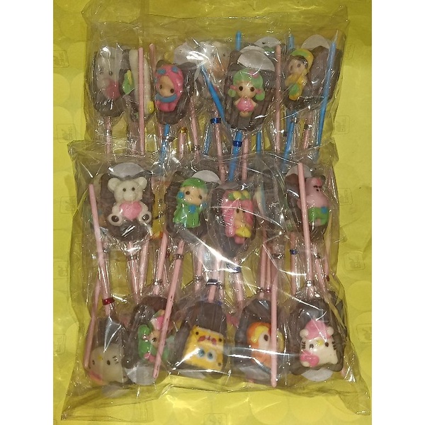 

coklat lolipop karakter kartun campur