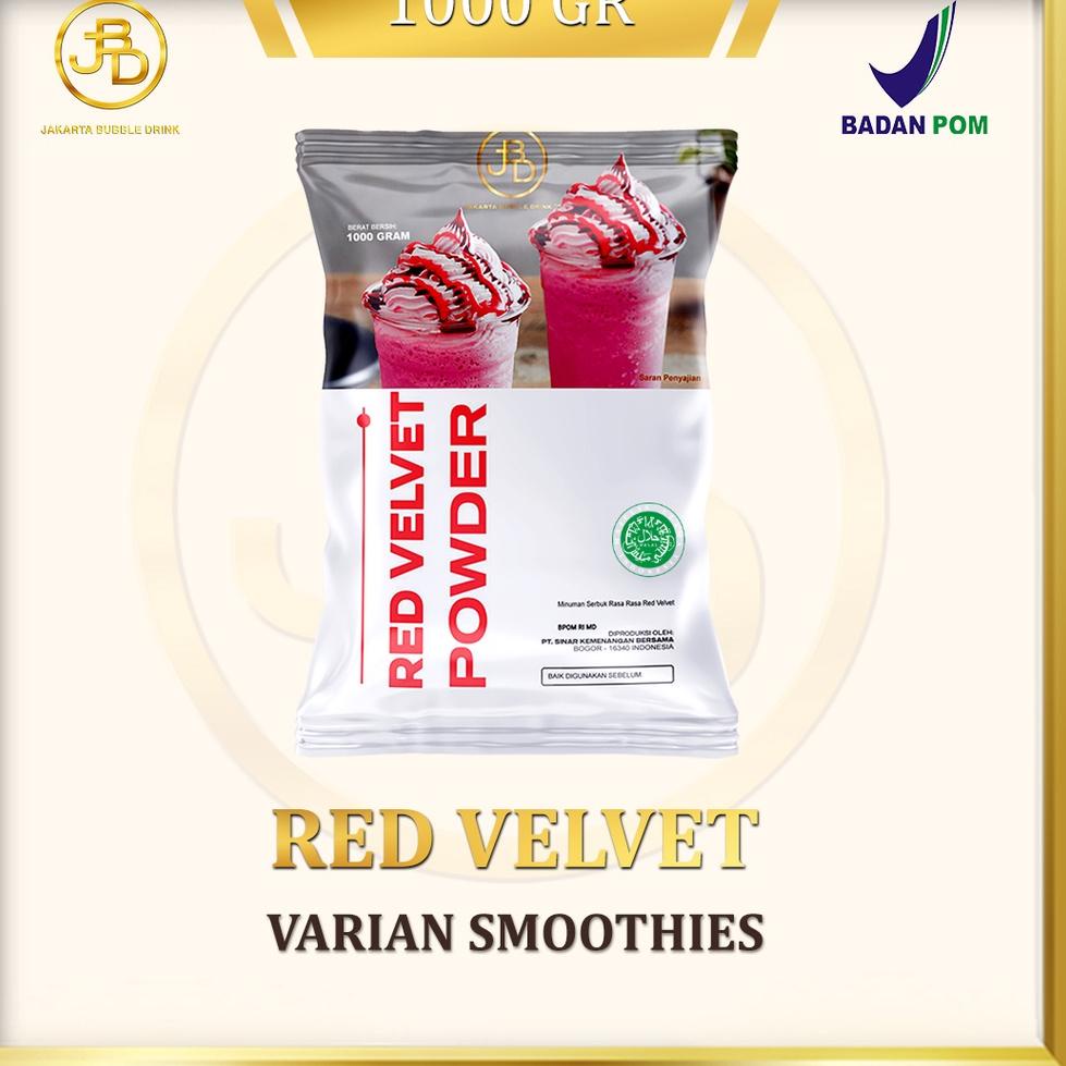 

[KODE 3955] Bubuk Minuman RED VELVET -Jakarta Bubble Drink | BPOM&HALAL