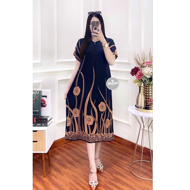 MURAH MERIAH Dianputri - Daster Wanita Terbaru Rayon Busui Resleting Depan - Baju Tidur Daster Kekin